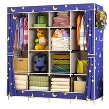 Load image into Gallery viewer, Best Price Reinforcement Large Wardrobe Cloth Wardrobe Fabric Closet Folding Clothing Storage Cabinet Dustproof Wardrobe
