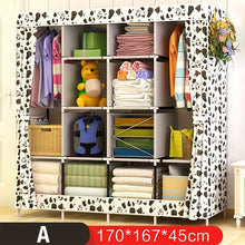 Load image into Gallery viewer, Best Price Reinforcement Large Wardrobe Cloth Wardrobe Fabric Closet Folding Clothing Storage Cabinet Dustproof Wardrobe