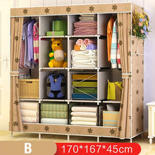 Load image into Gallery viewer, Best Price Reinforcement Large Wardrobe Cloth Wardrobe Fabric Closet Folding Clothing Storage Cabinet Dustproof Wardrobe