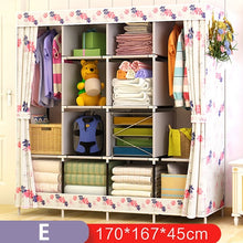 Load image into Gallery viewer, Best Price Reinforcement Large Wardrobe Cloth Wardrobe Fabric Closet Folding Clothing Storage Cabinet Dustproof Wardrobe