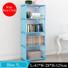 Load image into Gallery viewer, Simple Multi-Tier Bookshelf Creative Storage Shelf for Books Plants Sundries DIY Combination Cabinet Fabric Children Bookcase