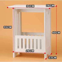 Load image into Gallery viewer, round coffee table  tea desk  side table end console table magazine rack